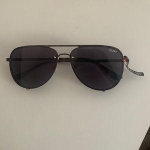 Quay Australia High Key Mini Aviator Sunglasses